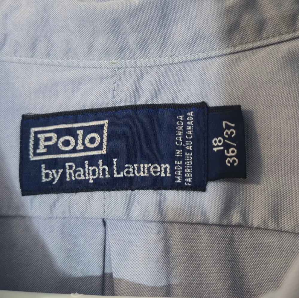 Polo Ralph Lauren 18 36/37 Blue Multi-Color Pony Oxford Button Down Shirt XL XXL - Picture 2 of 12
